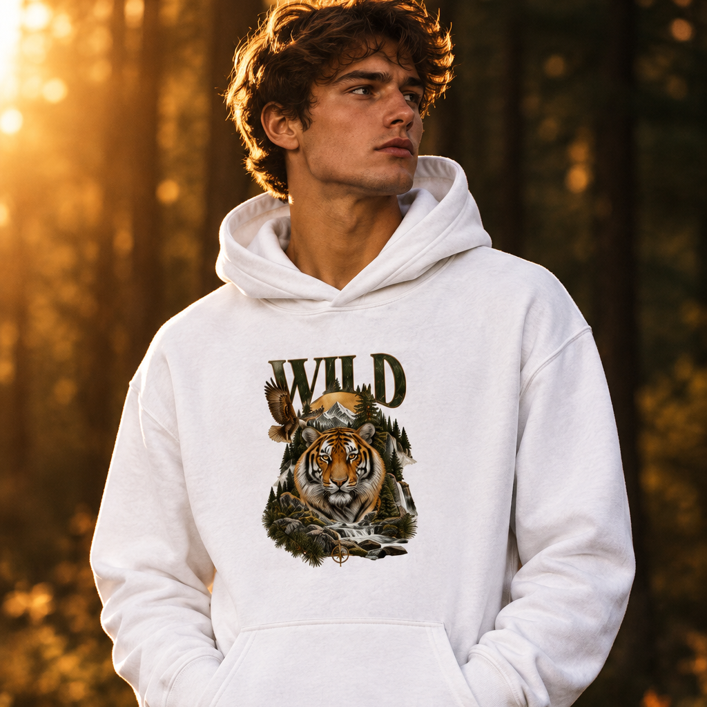 Wild Graphic Hoodie | 260 GSM Premium Unisex Pullover